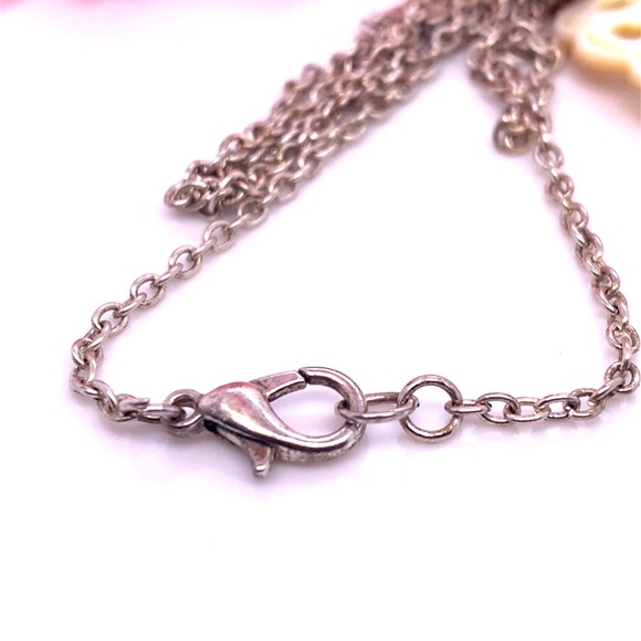 Shell Butterfly Pendant Necklace 22” - Picture 7 of 8